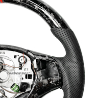 Volant de voiture en cuir haut de gamme personnalisé pour BMW E90 E91 E92 E93 E82 E88 E87 M3, volant sport en fibre de carbone forgée