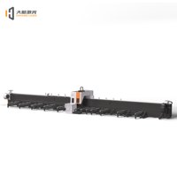 Máquina de corte láser de fibra CNC de tres mandriles con control Cypcut, riel guía HIWIN, refrigeración por agua, programable, compatible con DXF/PLT/AI para metal