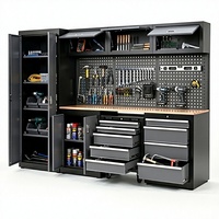 Combiné établi et chariot à outils roulant personnalisable OBM – Système de rangement métallique pour atelier et garage