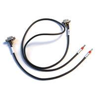 Konektor Adaptor Jantan 2W2-2 Pin Arus Tinggi untuk Sambungan Internal Chassis Energi Baru, Kabel PVC Lunak Khusus UL3135 Berlapis Timah