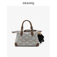 Sac à main vintage de créateur avec poignée supérieure et charm poupée mignon, sac messager pour femme pour le quotidien, le shopping et les rendez-vous