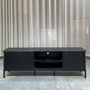 Consola multimedia de lujo de madera moderna al por mayor, muebles de sala de estar, soporte de suelo para <span class=keywords><strong>TV</strong></span>, mueble de mesa para <span class=keywords><strong>TV</strong></span>, armario flotante - Product Image 1