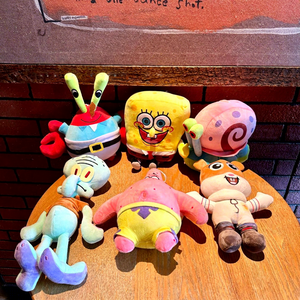 Peluche Gigante da 20 cm: Personaggi Cartoon di <span class=keywords><strong>SpongeBob</strong></span>, Stella Marina, Polpo e Granchio - Gioco Acchiappa-Pesci - Product Image 1