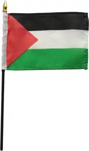 In-stock Hand Held Mini Palestine Stick Palestinian National Country Flag For International Festival Events Party Decorations