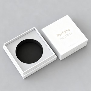 صندوق عطور فاخر مكون من قطعتين للبيع بالجملة، مع طباعة مخصصة وقاعدة من الفوم EVA وغطاء - Product Image 2