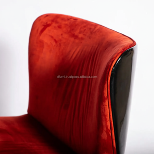 Base pivotante en acier thermolaqué Mousse ignifuge Marilyn Chaise longue moderne Tissu d'ameublement en fibre de verre Usine OEM - Product Image 1