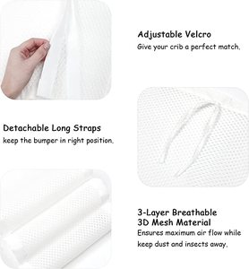 Parachoques <span class=keywords><strong>de</strong></span> cuna <span class=keywords><strong>de</strong></span> bebé, forro <span class=keywords><strong>de</strong></span> malla transpirable, anticolisión, Protector <span class=keywords><strong>de</strong></span> cuna <span class=keywords><strong>de</strong></span> respaldo sólido alrededor del cojín, decoración <span class=keywords><strong>de</strong></span> la habitación - Product Image 5