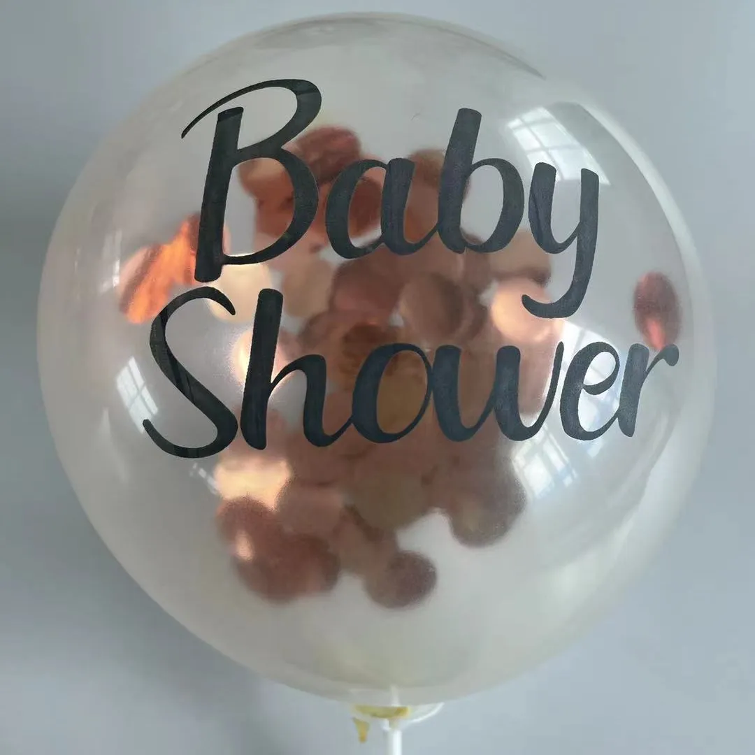 Chá de bebê feliz 1 ° dia do nascimento uso impresso balão inflável impressão do ar do balão