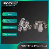 Têtes de fraisage indexables JANDLI avec plaquettes en carbure pour routeur CNC de travail du bois