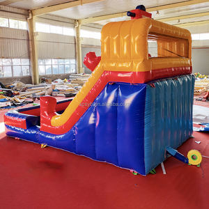 <span class=keywords><strong>Trampoline</strong></span> gonflable double coloré de grande taille pour l'extérieur en PVC commercial, toboggan sec, jeu de jungle, <span class=keywords><strong>accessoires</strong></span> pour adultes et enfants - Product Image 4