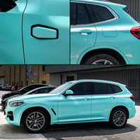 TERZO Seri Mewah Vibrant 200 Warna Kristal Berubah Warna Film PET 8MIL Tekstur Anti Pasir DIY Pembungkus Bodi Mobil Otomotif