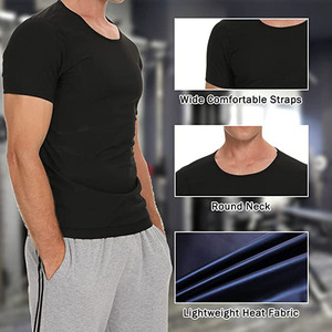 Hommes Minceur Corps Shaper <span class=keywords><strong>Gilet</strong></span> D'entraînement Débardeurs Abdomen Sous-Vêtements Sueur Sauna Shapewear Thermo T-shirt - Product Image 3