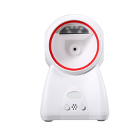 Lecteur de codes-barres 2D CMOS omnidirectionnel de bureau, commutable librement 1D/2D, scanner de plateforme mains libres pour TPV et gestion des stocks en commerce de détail
