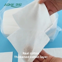 OEM Grand format 130 g/m² Carré de 10 cm 100 % Coton Naturel Super Absorbant pour Démaquillage et Nettoyage