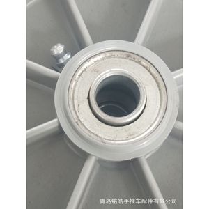 Qingdao Minghao 10 Inch Solid Rubber Caster Wheel Gray Firm Tread <b>For</b> Handcart <b>Tool</b> <b>Cart</b> Luggage <b>Cart</b> - Product Image 4
