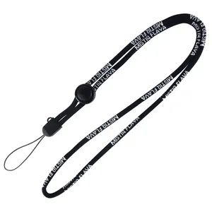 Verstellbare Lan yards Benutzer definierte Schlüsselbund-Lanyard Verstellbare Länge Mode-Lanyard mit Logo Benutzer definiertes Zubehör Ein-Dollar-Artikel