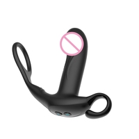 Prix d'usine, couples, masturbation anale, 10 fréquences de vibration, plug anal, télécommande, appareil de massage de la prostate pour hommes