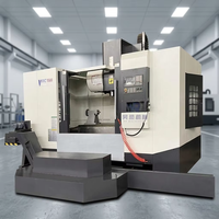 Centre d'usinage CNC robuste BT40 à 4 axes, système KND, VMC1580, centre d'usinage vertical, cadres en fonte