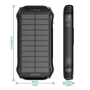 Chargeur solaire portable PD22.5W grande capacité 16000mAh, charge rapide USB, panneau solaire extérieur, batterie lithium haute performance - Product Image 5