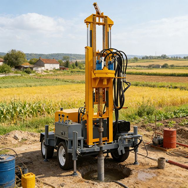 Heavy Duty High Power Borehole Drilling Machine Deep Well Rig Water Well Drilling Equipment