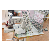 Machine à coudre à double point de chaînette à 12 aiguilles à lit cylindrique Kansai FX-4412P (Modèle 4412 Machine multi-aiguilles)