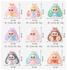 Bán Buôn <span class=keywords><strong>DIY</strong></span> Đổ Xô Thu Nhỏ Phim Hoạt Hình Bé Thỏ Búp Bê 3D Trẻ Em Của Đồ Chơi Trang Trí Nhựa Phụ Kiện Nghệ Thuật Cho Mù Bí Ẩn Túi - Product Image 2