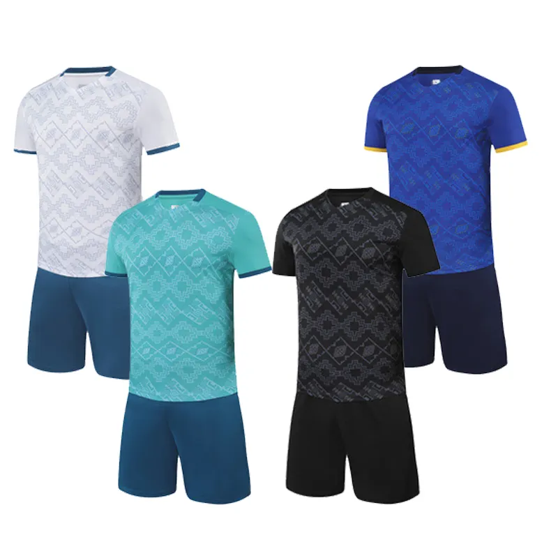Benutzer definierte Männer T-Shirts Original Fußball Trikot Logo Fußball benutzer definierte 100% Polyester Automat isiertes Schneiden