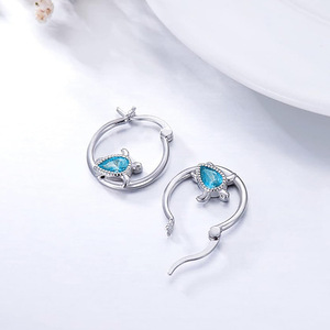 Orecchini a clip a forma di tartaruga per donna, design animale, accessori per l'orecchio da indossare tutti i giorni - Product Image 5