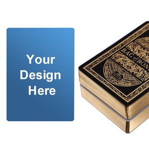 Nhà máy WJPC Trung Quốc khuyến mãi in logo vàng tùy chỉnh trên bài Tarot, bài Poker, bài chơi bằng nhựa PVC - Product Image 3
