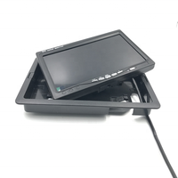 Moniteur de voiture de vue arrière 7 pouces TFT LCD moniteur d'affichage à écran large prise en charge 2 canaux AV vidéo connecter pour caméra de recul MDVR