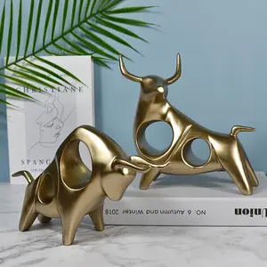 Nordic creative cow decoration home living room TV cabinet wine cabinet decorative arts and crafts abstract animal decoration