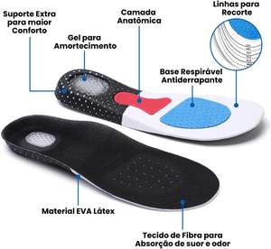 Plantillas Ortopédicas Deportivas de EVA con Soporte de Gel para el Arco del Pie, para Fascitis Plantar, Pies Planos, <span class=keywords><strong>Zapatillas</strong></span> Deportivas, para Hombre y <span class=keywords><strong>Mujer</strong></span> - Product Image 3