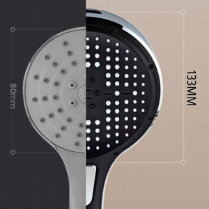 Pommeau <span class=keywords><strong>de</strong></span> <span class=keywords><strong>douche</strong></span> 3+1 jets haute pression, douchette à main effet pluie, grande <span class=keywords><strong>plaque</strong></span>, douchette à main - Product Image 5