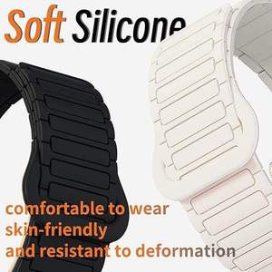 Bracelet de montre en silicone bicolore magnétique pour Samsung Galaxy Fit 3, vente en gros d'usine - Product Image 3
