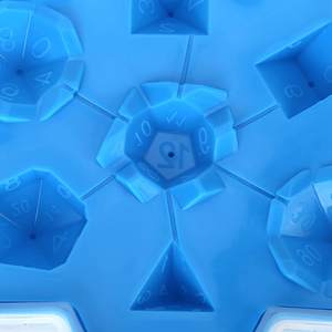 แม่พิมพ์ลูกเต๋าโพลีเฮดรัล 7 หน้าทรงลูกบาศก์ รุ่น DD1646 สำหรับขายส่ง กล่องแบบซ้อนได้ ใช้สำหรับทำน้ำแข็งสำหรับแช่แข็ง ค็อกเทล และเครื่องดื่ม - Product Image 4