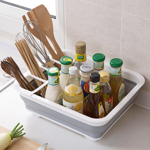 Égouttoir à <span class=keywords><strong>vaisselle</strong></span> pliable Portable pour Camping en plein air pliable PP étendoir ensemble organisateur pour <span class=keywords><strong>vaisselle</strong></span> - Product Image 3