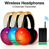 Casque DJ sans fil actif, circum-auriculaire, à réduction de bruit, stéréo, Bluetooth multi-connexion pour studio et soirée