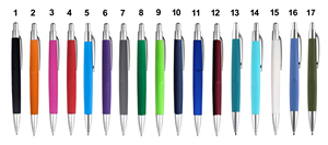Best Bulk Customized Logo Pens Promotion Multicolored Rubber Plastic Ballpoint Pen with Retractable Printing Advertising Gifts - Product Image 4