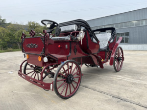 Carrozza Reale Elettrica Nera e Oro a Basso Prezzo, Prodotta in Acciaio da Fabbricante di Carrozze Reali - Product Image 3