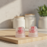 Bouchon en plastique de 28 mm pour sauce, couvercle rabattable anti-déversement avec joint en silicone pour bouteilles de vélo, shakers et usage sportif et chimique