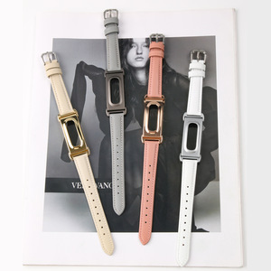 สายนาฬิกาโลหะหุ้มหนังแท้จากโรงงาน Upro สำหรับ Google Fitbit Air ผู้หญิง สายรัดข้อมือสมาร์ทวอทช์ - Product Image 5