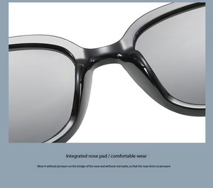 แว่นกันแดดเลนส์ UV400 รุ่นใหม่ขายดีที่สุดประจำปี 2025 แฟชั่นสตรีทสุดฮิตบนอินเทอร์เน็ต  วัสดุ PC สำหรับถ่ายภาพ - Product Image 5