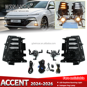 Nuevos Faros <span class=keywords><strong>Antiniebla</strong></span> y Luces Diurnas LED 12V para Hyundai Accent 2024, Juego de Luces Delanteras de Repuesto, Faros <span class=keywords><strong>Antiniebla</strong></span> para Parachoques Delantero - Product Image 6