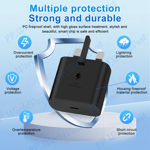 <span class=keywords><strong>Chargeur</strong></span> rapide de haute qualité pour <span class=keywords><strong>Samsung</strong></span>, <span class=keywords><strong>chargeur</strong></span> 25W S6 <span class=keywords><strong>S8</strong></span> S10 Type-C, prise murale standard britannique, téléphone Android, <span class=keywords><strong>chargeur</strong></span> 45W - Product Image 5