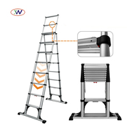 Échelle de grenier électrique rétractable automatique en acier pliable en aluminium moderne