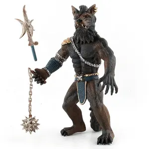 2023 New 8-inch PVC Werewolf Action Figure Customizable Digital Model Toy for Unisex Animals and Anime Themes Finished Goods