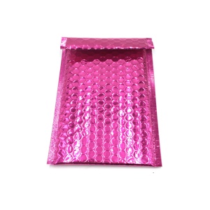 Sac à bulles <span class=keywords><strong>rose</strong></span> écologique, en polyester, personnalisé, taille 6x9, 50 pièces - Product Image 2