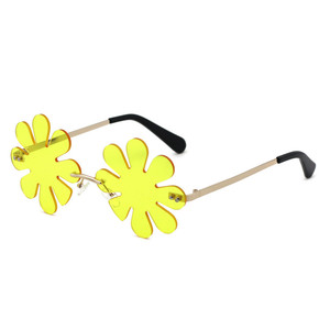 VIFF HM21395 Eight-leaf Clover Rimless High Quality Funny <strong>Party</strong> Shade <strong>Glasses</strong> - Product Image 3