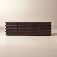 Commode de rangement en bois FERLYLarge avec 4 tiroirs, meuble de rangement multifonctionnel pour entrée ou salon