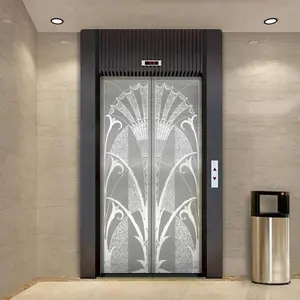 Terukir Cermin Warna 304 Stainless Steel Elevator Dekorasi Interior Etching Dekoratif Pintu Lift Lembar Suku Cadang Chalet